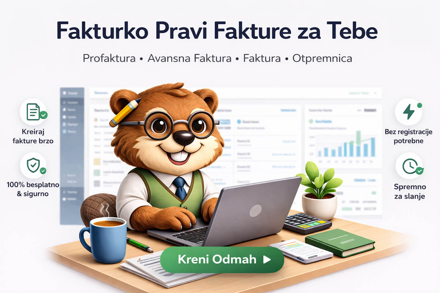 Fakturko - Besplatni generator profaktura,avansnih faktura, faktura i otprmnica